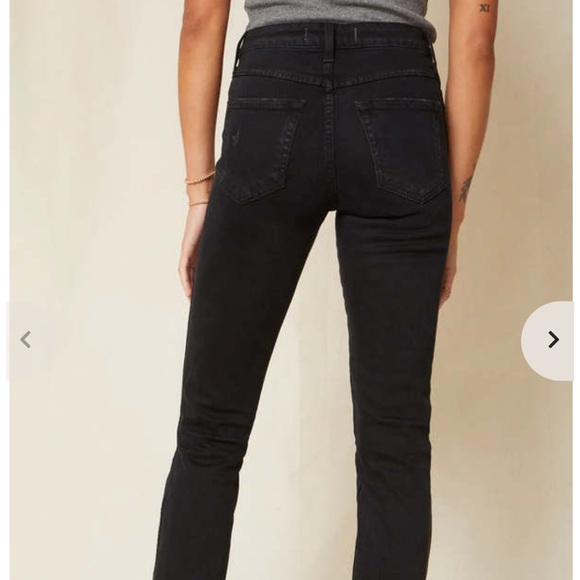 AMO Denim Babe High rise ankle straight jeans in black magic, nwt, 24 - Picture 3 of 6